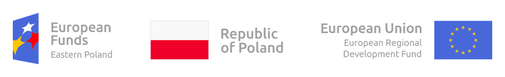European Funds, Eastern Poland. Republic of Poland. European Union, European Regional Development Fund.